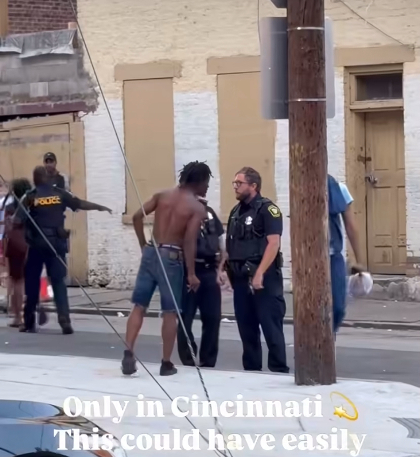 YN in Cincinnati ALMOST SHOT DOWN earlier by CPD! Would he had put that on his self?