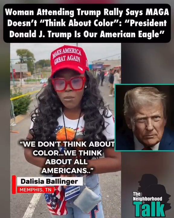 [Sunday] Attending Trump’s rally in Memphis, one woman gives
